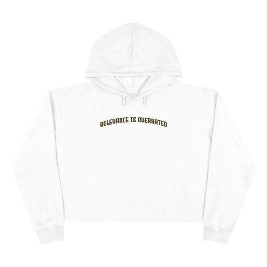 Irrelevant Crop Hoodie